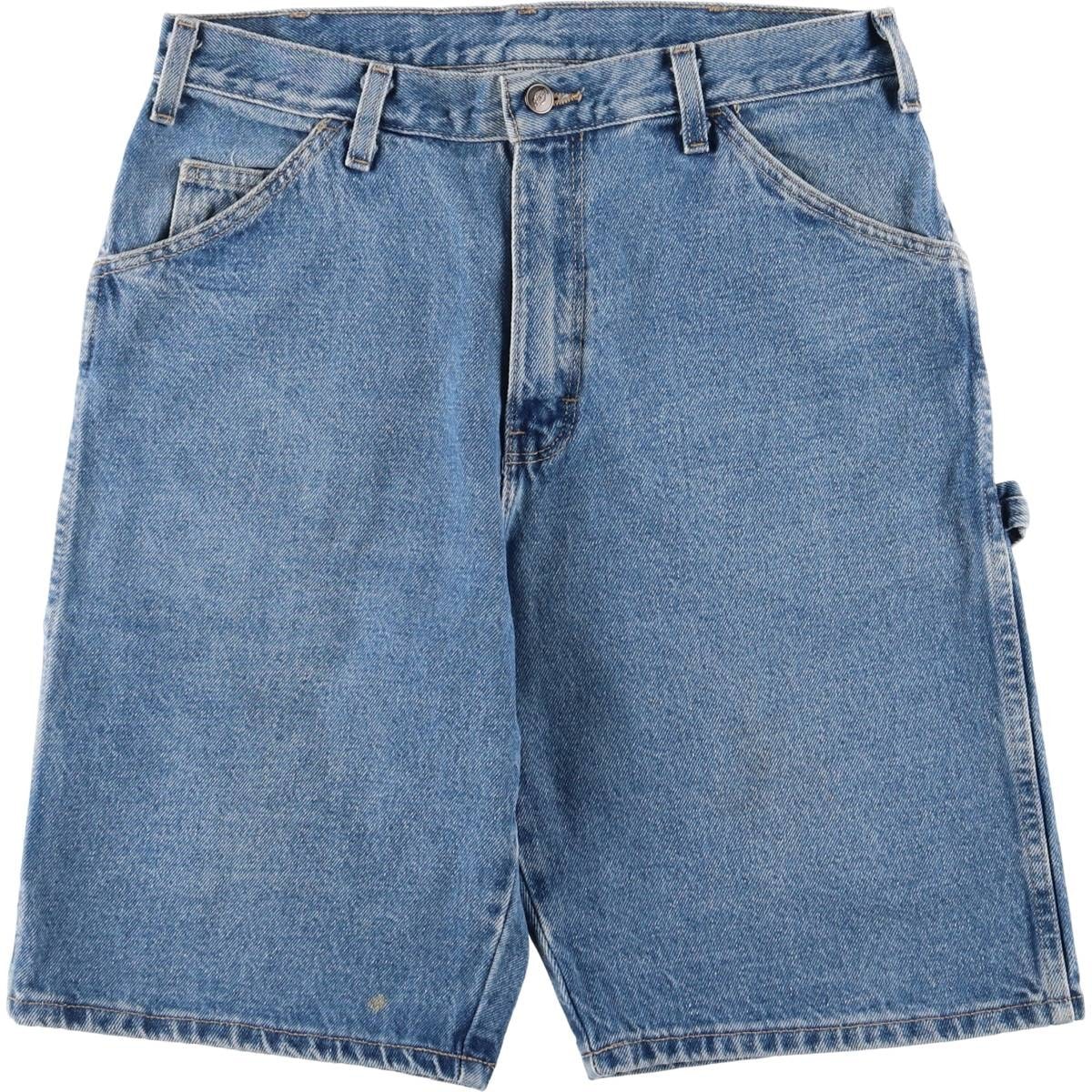 古着 ディッキーズ Dickies デニムペインターショーツ ハーフパンツ メンズw34相当/eaa559986
