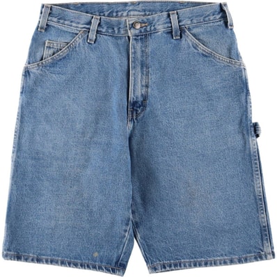 古着 ディッキーズ Dickies デニムペインターショーツ ハーフパンツ メンズw34相当/eaa559986