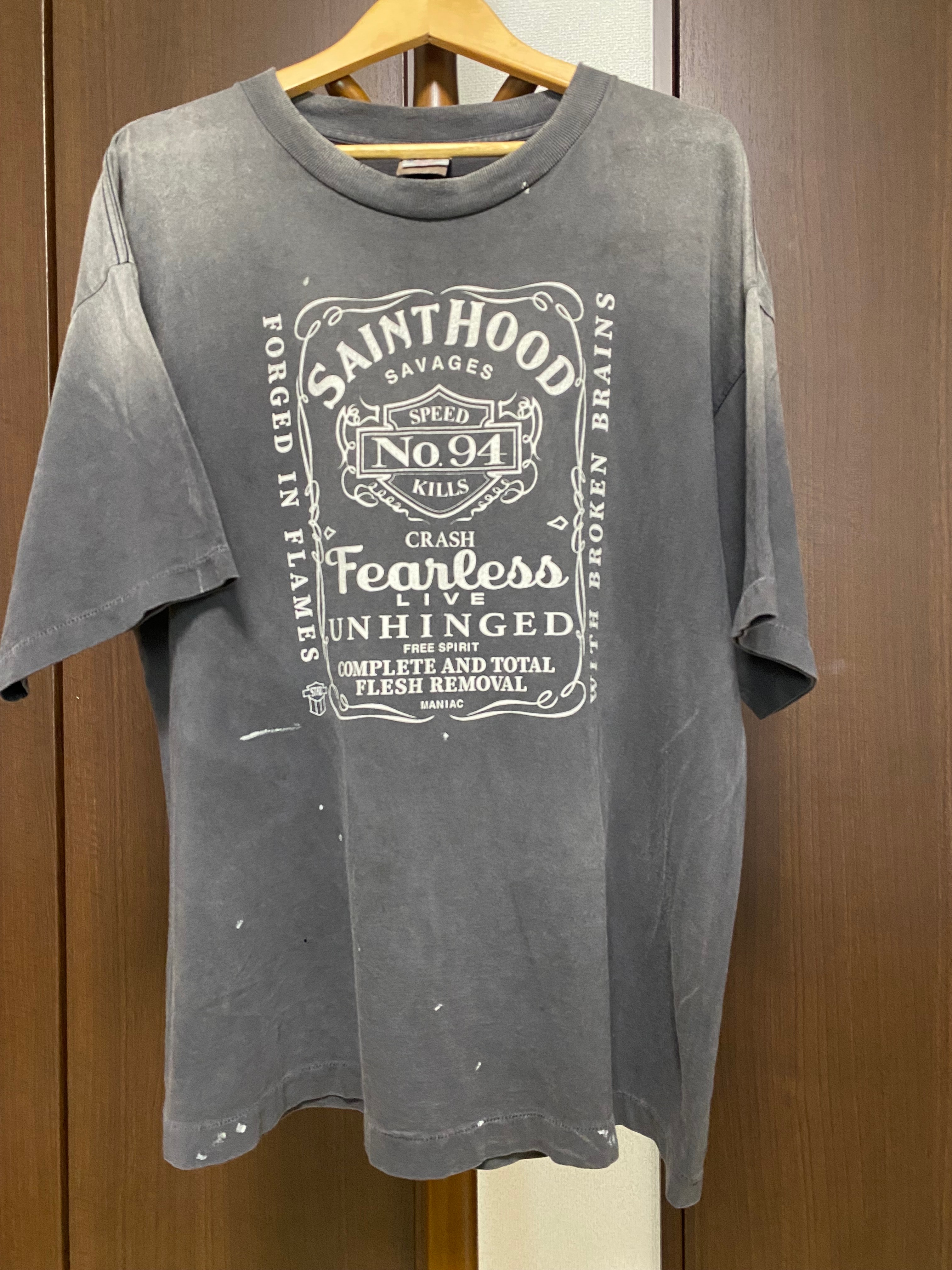 SAINT Mxxxxxx x NEIGHBORHOOD SS Tee STHD.FEARLESS "Black" 25119SMN-CSM03S / SM-HR8-0000-C70