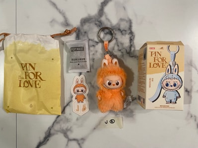 POP MART THE MONSTERS (LABUBU) Pin for Love Series-Vinyl Plush Pendant (A-M) J