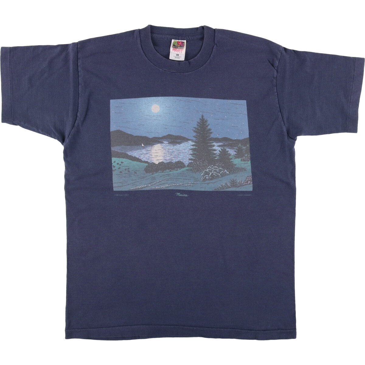 古着 90年代 フルーツオブザルーム FRUIT OF THE LOOM HEAVY cotton アートTシャツ USA製 メンズL相当 ヴィンテージ/eaa556954