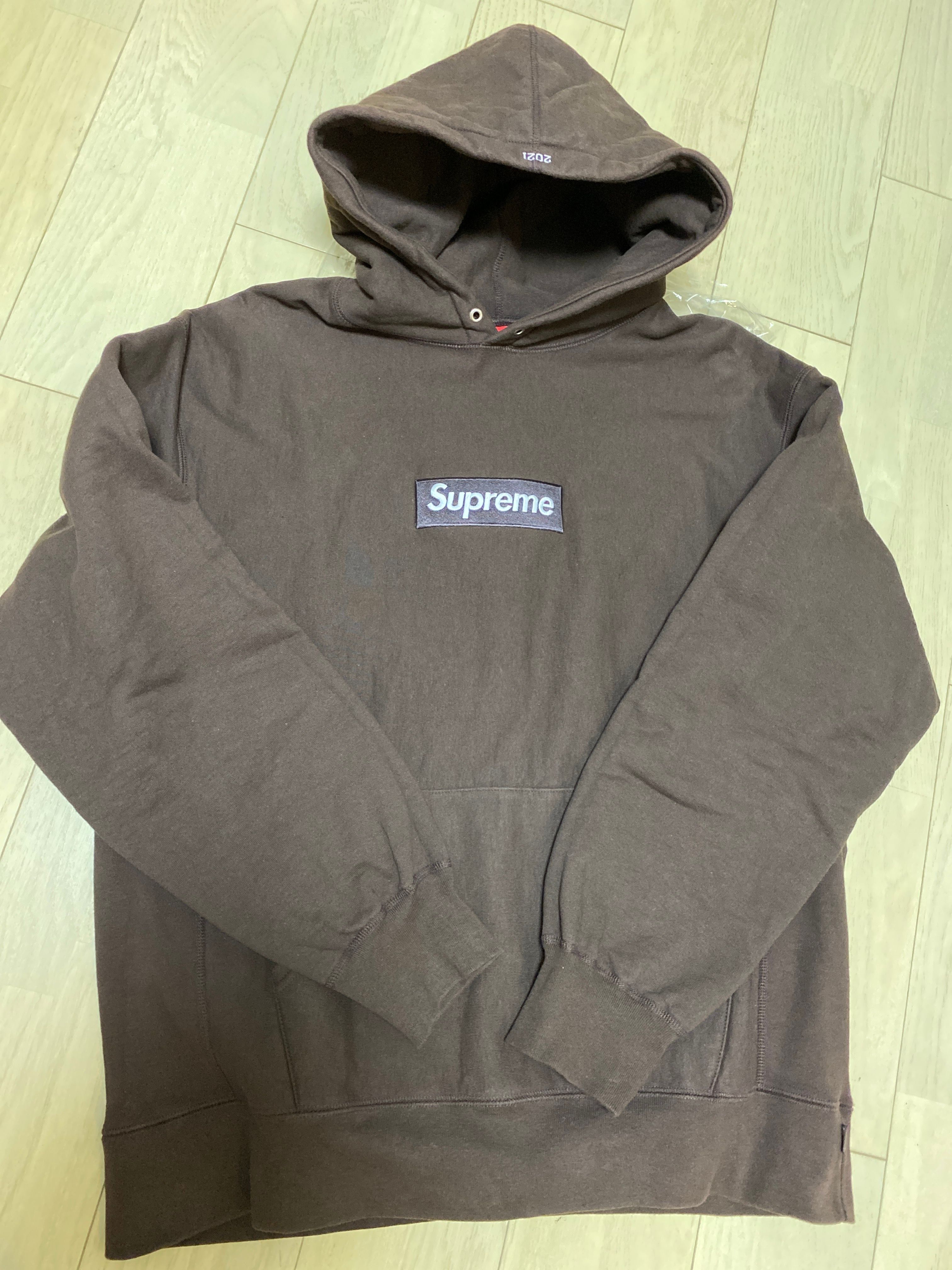 Supreme Box Logo Hooded Sweatshirt "Dark Brown" (21FW)