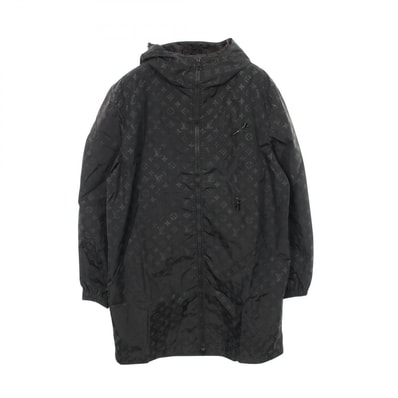 ルイ・ヴィトン LOUIS VUITTON ミッドレングス モノグラムナイロン ウィンドブレーカー 衣料品 アウター ナイロン メンズ ブラック系 【中古】