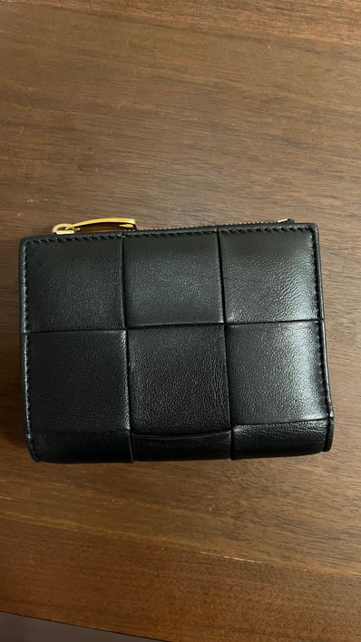 Bottega Veneta Bifold Flap Wallet "Black"