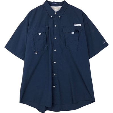古着 コロンビア Columbia PFG OMNI-SHADE オムニシェイド BAHAMA バハマ ボタンダウン 半袖 フィッシングシャツ メンズXL相当/eaa658096