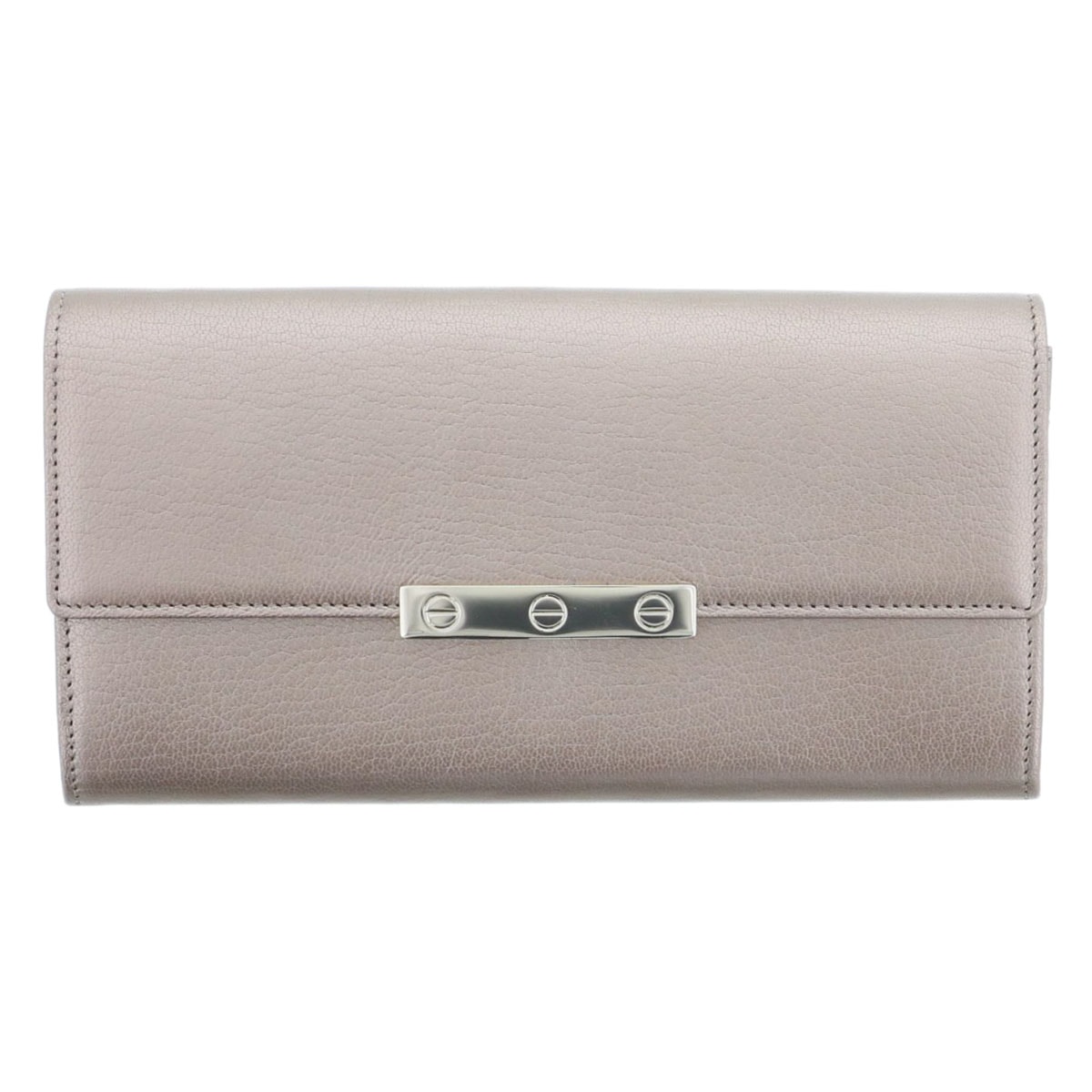 【再値下げ】 CARTIER カルティエ LOVEコレクション 長財布 L3001374 レザー ピンク ベージュ  レディース【中古】