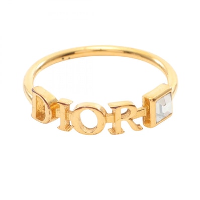 ディオール Dior DIO(R)EVOLUTION リング・指輪 ジュエリー GP(ゴールドメッキ) ラインストーン レディース ゴールド系 / クリア系 【中古】