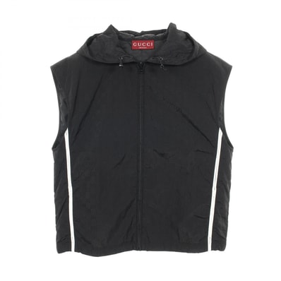 グッチ GUCCI GGナイロン ベスト 衣料品 トップス ナイロン レディース ブラック系 【中古】
