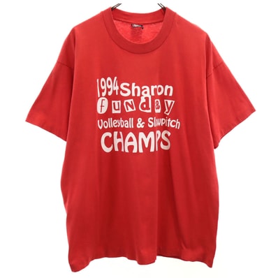 FRUIT OF THE LOOM フルーツオブザルーム 90s USA製 半袖 シングルステッチ オールド Tシャツ XL レッド BEST