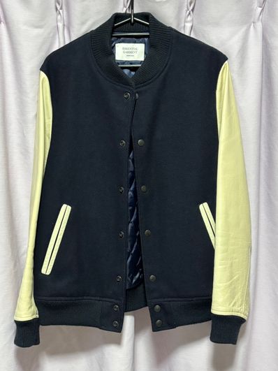 varsity jacket 牛革