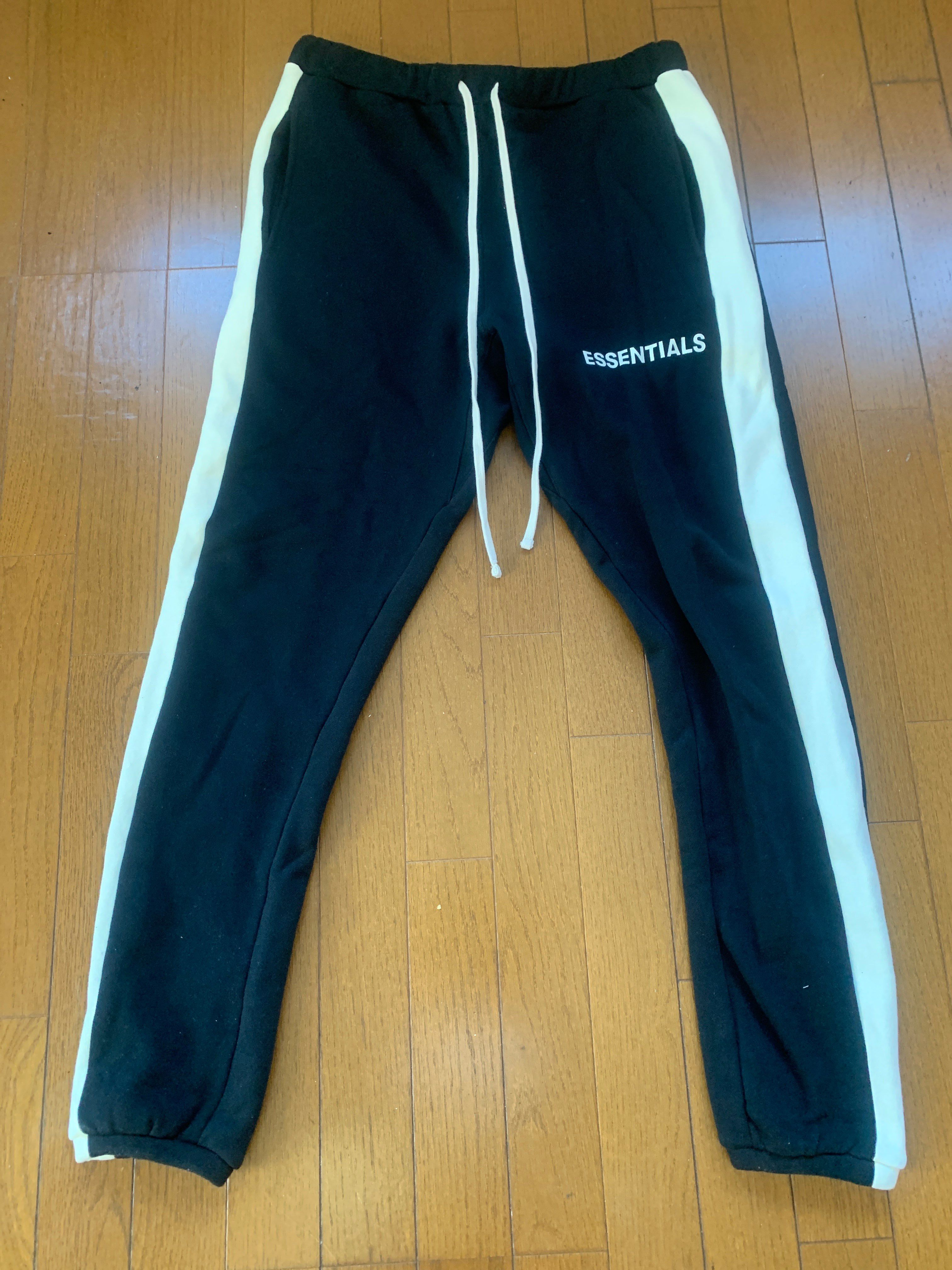 FEAR OF GOD Essentials Side Stripe Sweatpants "Black"