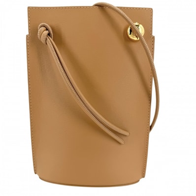 LOEWE ロエベ ショルダーバッグ アナグラム ペブルダイスポケット ミニバッグ 肩掛け 斜め掛け レザー ベージュ ゴールド金具 レディース 美品【中古品】