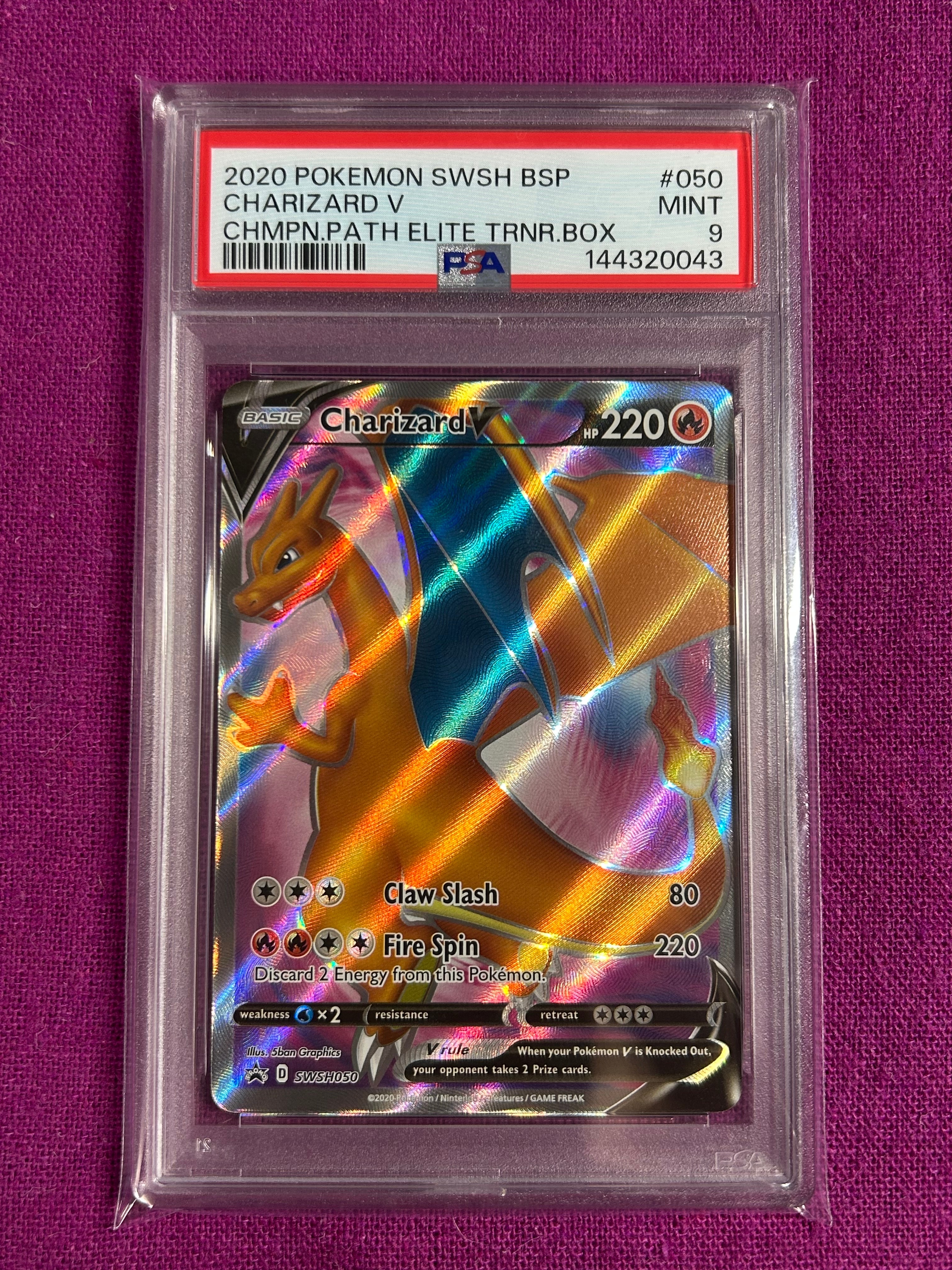 PSA9】リザードンV P [SWSH050]【英語版】(ソード&シールド