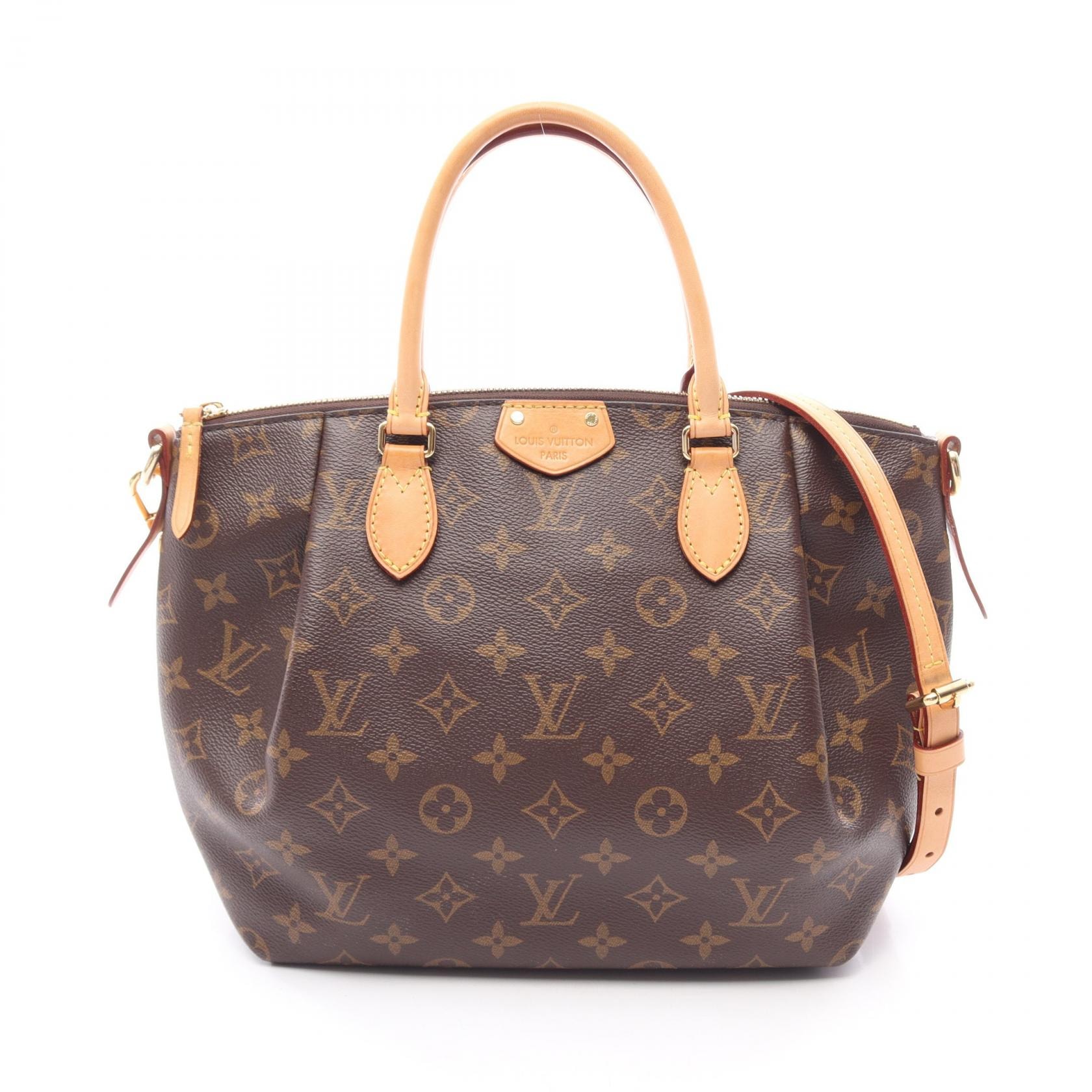 ルイ・ヴィトン LOUIS VUITTON テュレンPM 2WAY ハンドバッグ バッグ PVCコーティングキャンバス レザー モノグラム レディース ブラウン系 M48813 【中古】