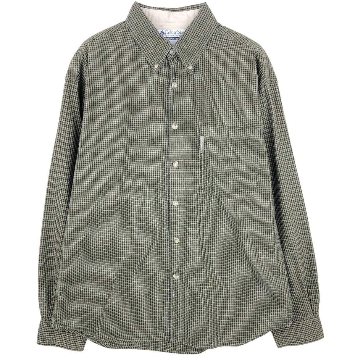 古着 00年代 コロンビア Columbia 長袖 ボタンダウンチェックシャツ メンズM相当/eaa659910