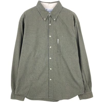 古着 00年代 コロンビア Columbia 長袖 ボタンダウンチェックシャツ メンズM相当/eaa659910