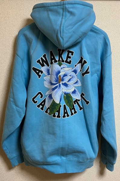 Carhartt WIP x AWAKE NY Printed Hoodie "Blue"