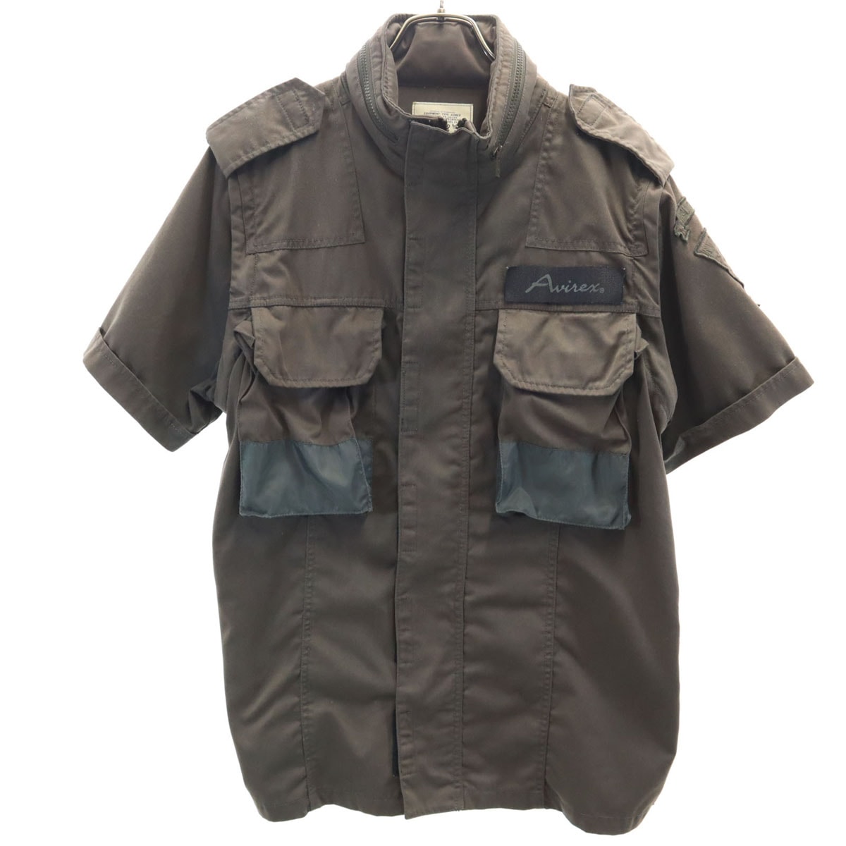 AVIREX アヴィレックス 半袖 2WAY ミリタリージャケット XL カーキ LTD
