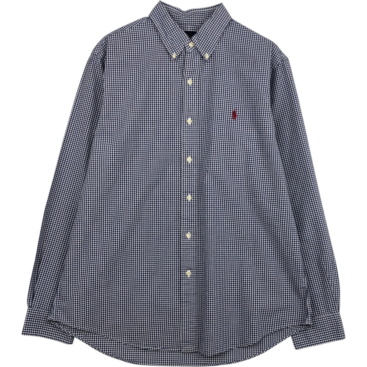 古着 ラルフローレン Ralph Lauren ギンガムチェック 長袖 ボタンダウンチェックシャツ メンズL相当/eaa628767
