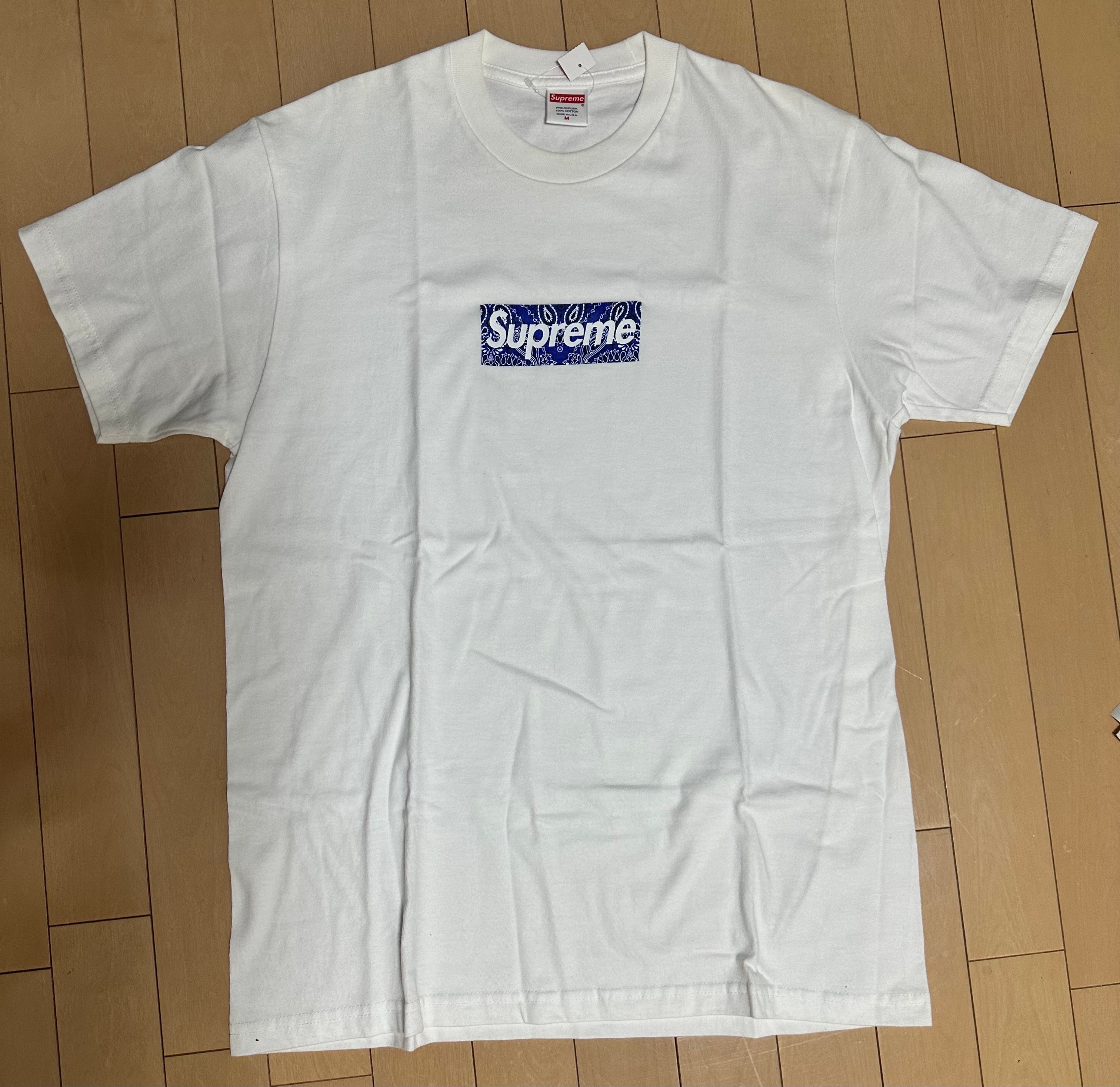 シュプリーム バンダナ ボックス ロゴ Tシャツ "ホワイト"