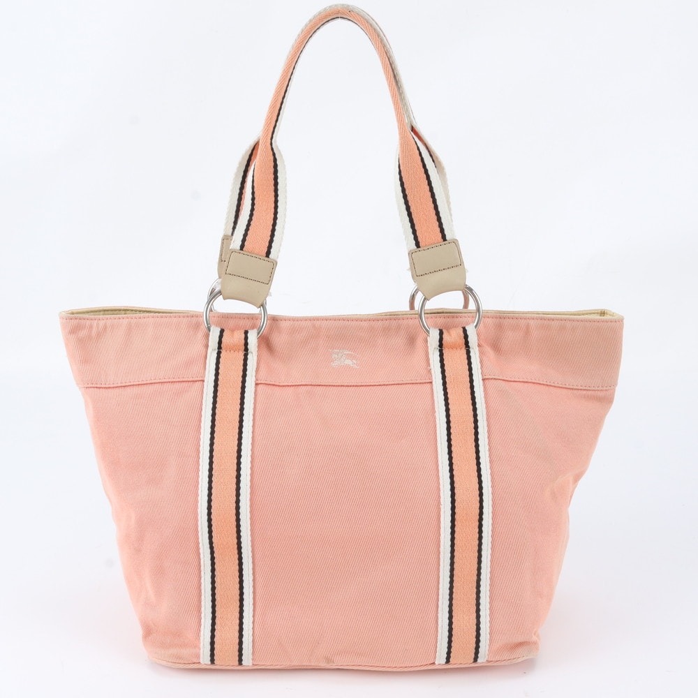 ■美品 バーバリー トート バッグ レザー×キャンバス