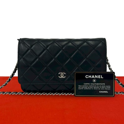 CHANEL シャネル マトラッセ ココマーク 金具 ラムスキン ショルダーバッグ ブラック
36230
