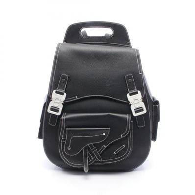 ディオール Dior ギャロップ マキシ バックパック リュックサック バックパック バッグ レザー メンズ ブラック系 【中古】