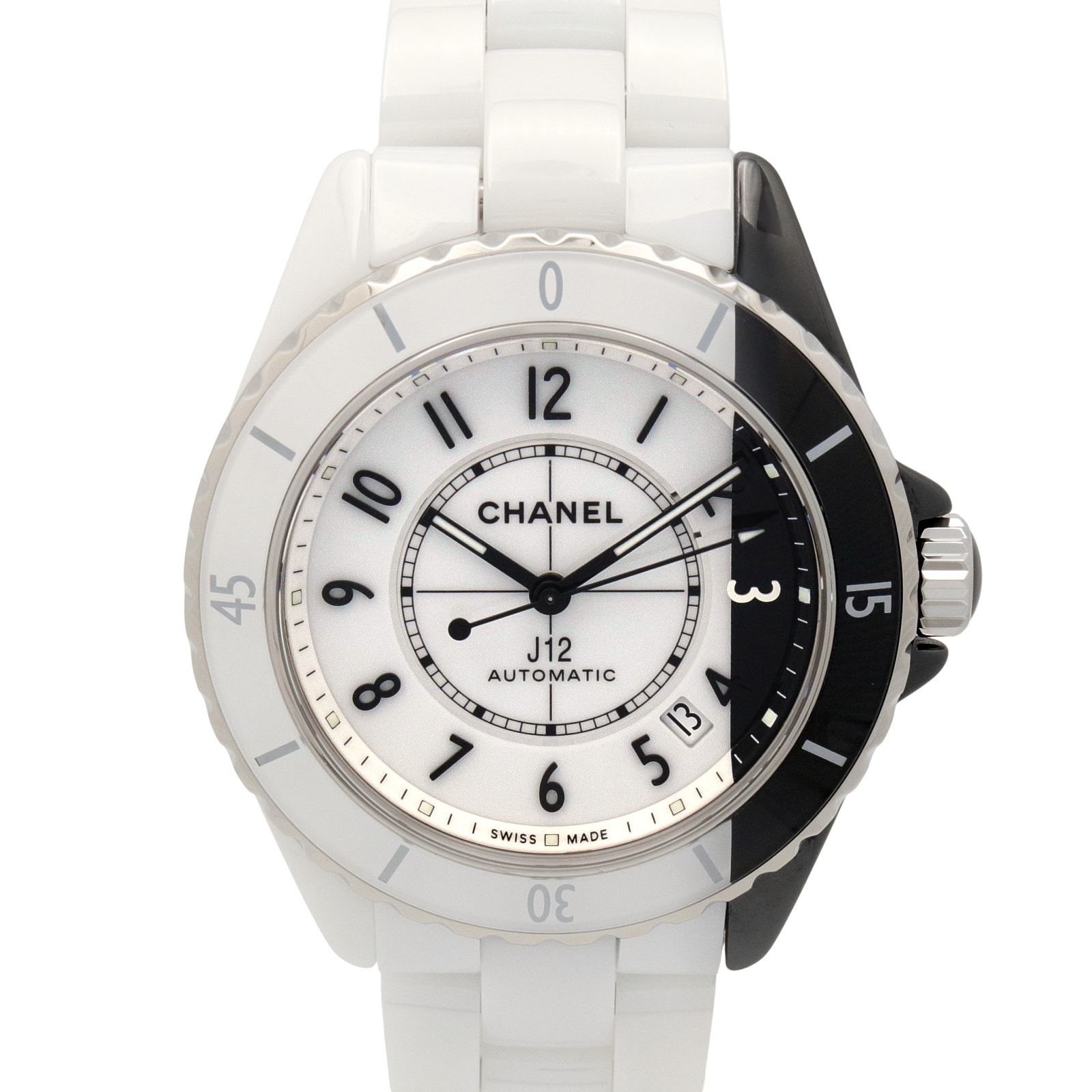 シャネル CHANEL J12 パラドックス キャリバー12.1 腕時計 時計 セラミック メンズ ホワイト系 / ブラック系 H6515 【中古】