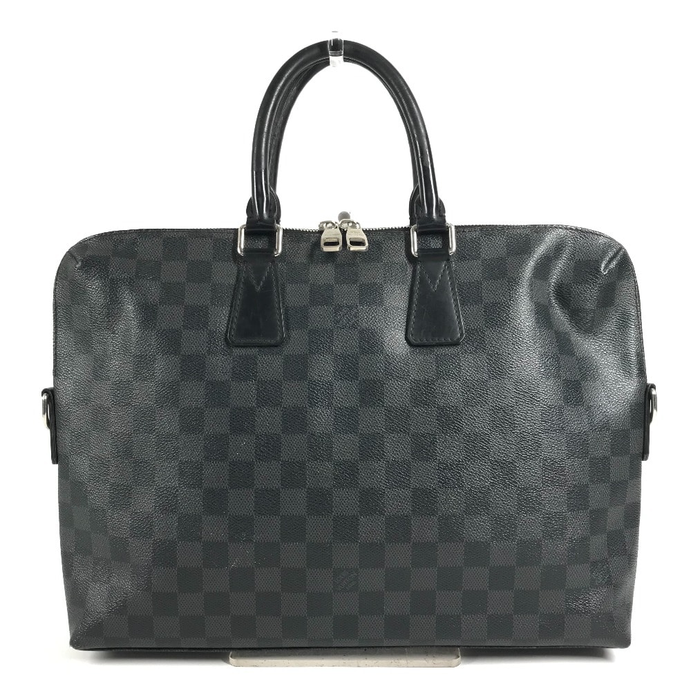 ルイヴィトン LOUIS VUITTON ポルトドキュマンジュール PDJ N48224 ダミエグラフィット カバン ブリーフケース ハンドバッグ 書類バッグ ビジネスバッグ ダミエグラフィットキャンバス ブラック
