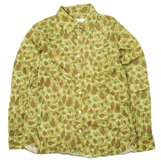 BEAMS BOY ビームスボーイ 日本製 カモフラージュレギュラーカラーシャツ 1311-0112-818 Free CAMO 長袖 迷彩 トップス g13911