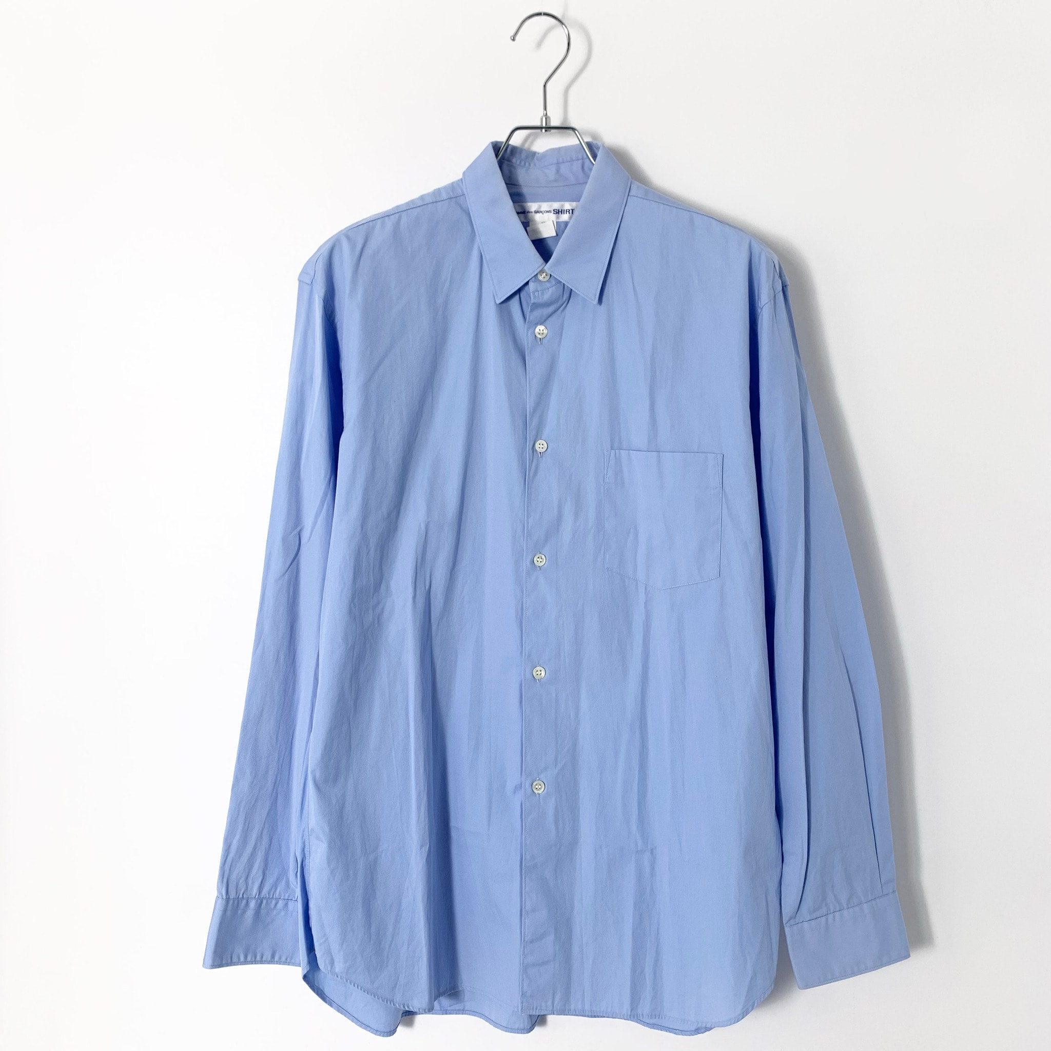 COMME des GARCONS SHIRT Cotton Poplin Plain "Blue"