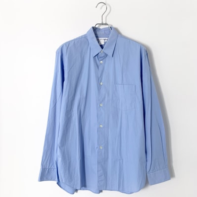COMME des GARCONS SHIRT Cotton Poplin Plain "Blue"