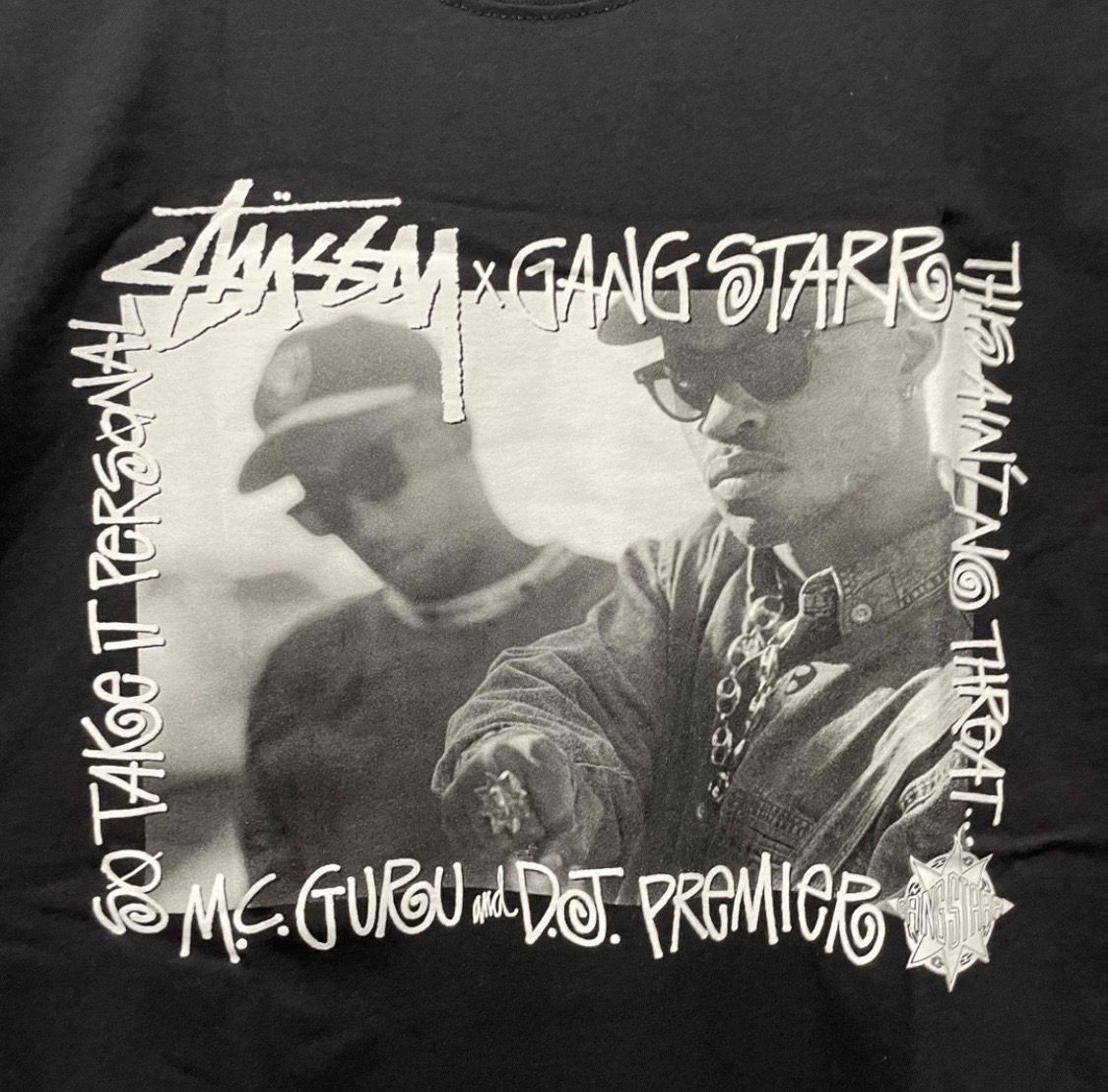 Stussy x Gang Starr Take It Personal Tee "Black"