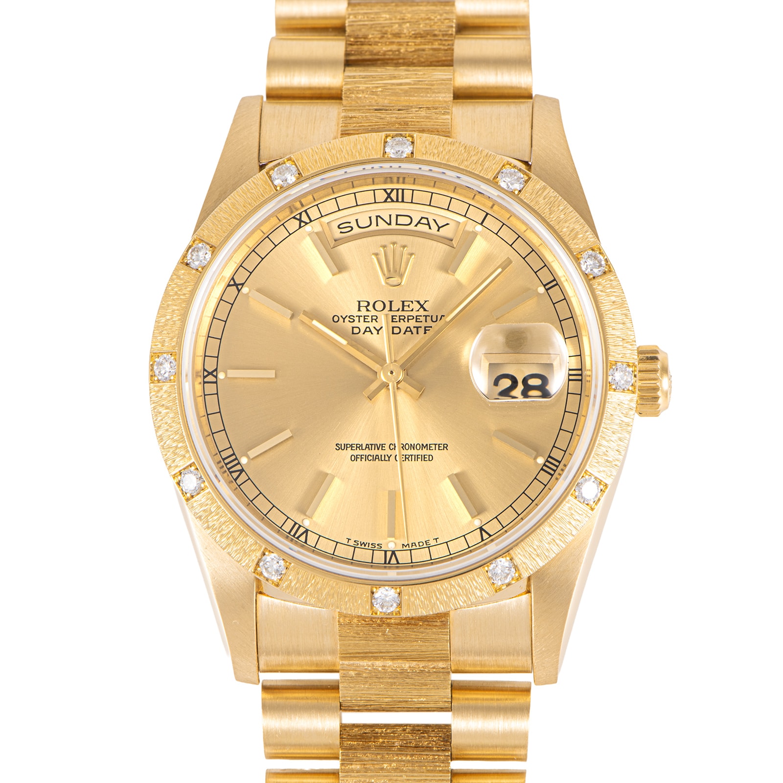 ROLEX ロレックス デイデイト 18038 R番 Tritium バーク K18YG【中古】