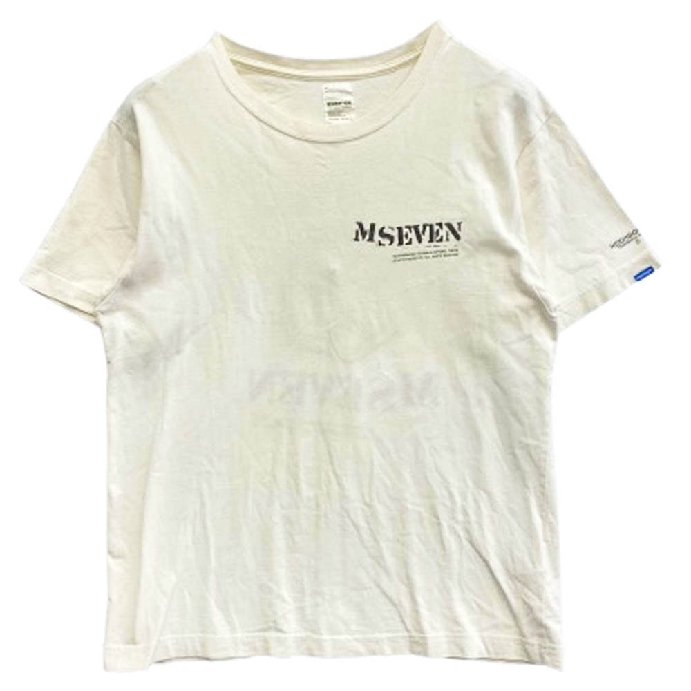 NEIGHBORHOOD ネイバーフッド Tシャツ MSEVEN ステンシルプリント クルーネック 半袖 Tシャツ オフホワイト系 サイズ不明【中古】