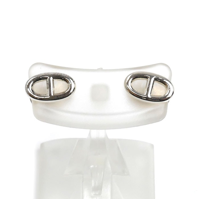 HERMES エルメス シルバー925 シェーヌダンクル TPM ピアス 1.8g レディース【中古】