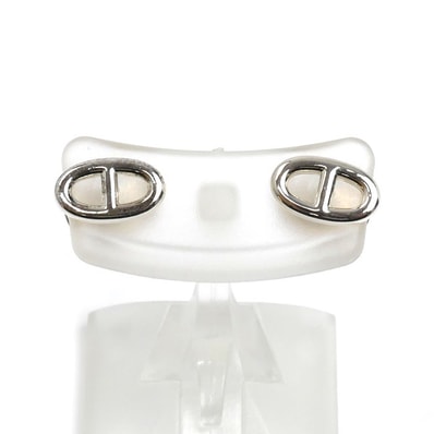 HERMES エルメス シルバー925 シェーヌダンクル TPM ピアス 1.8g レディース【中古】