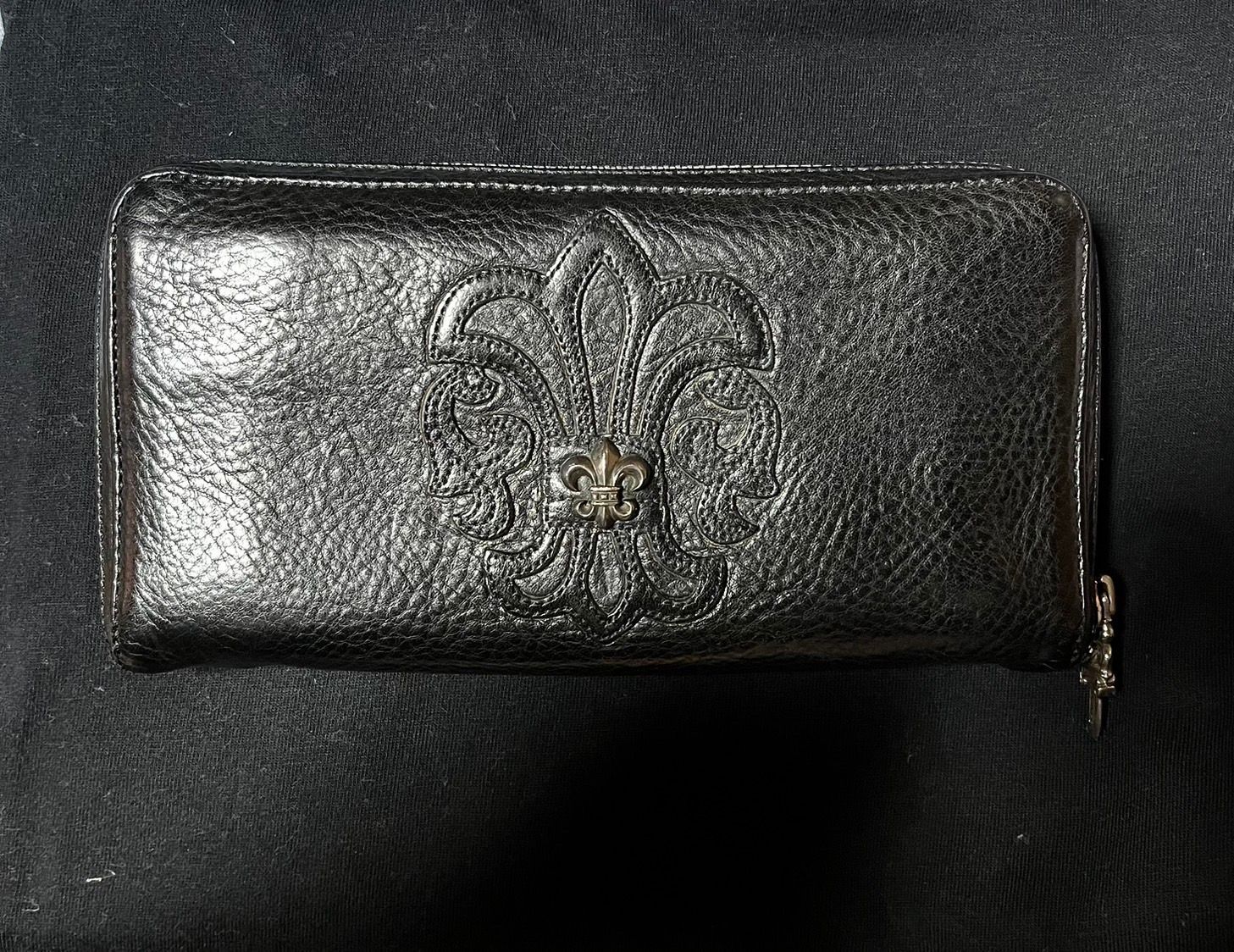 Chrome Hearts REC F Zip #2 Wallet CH Plus Patch "Black/Silver"
