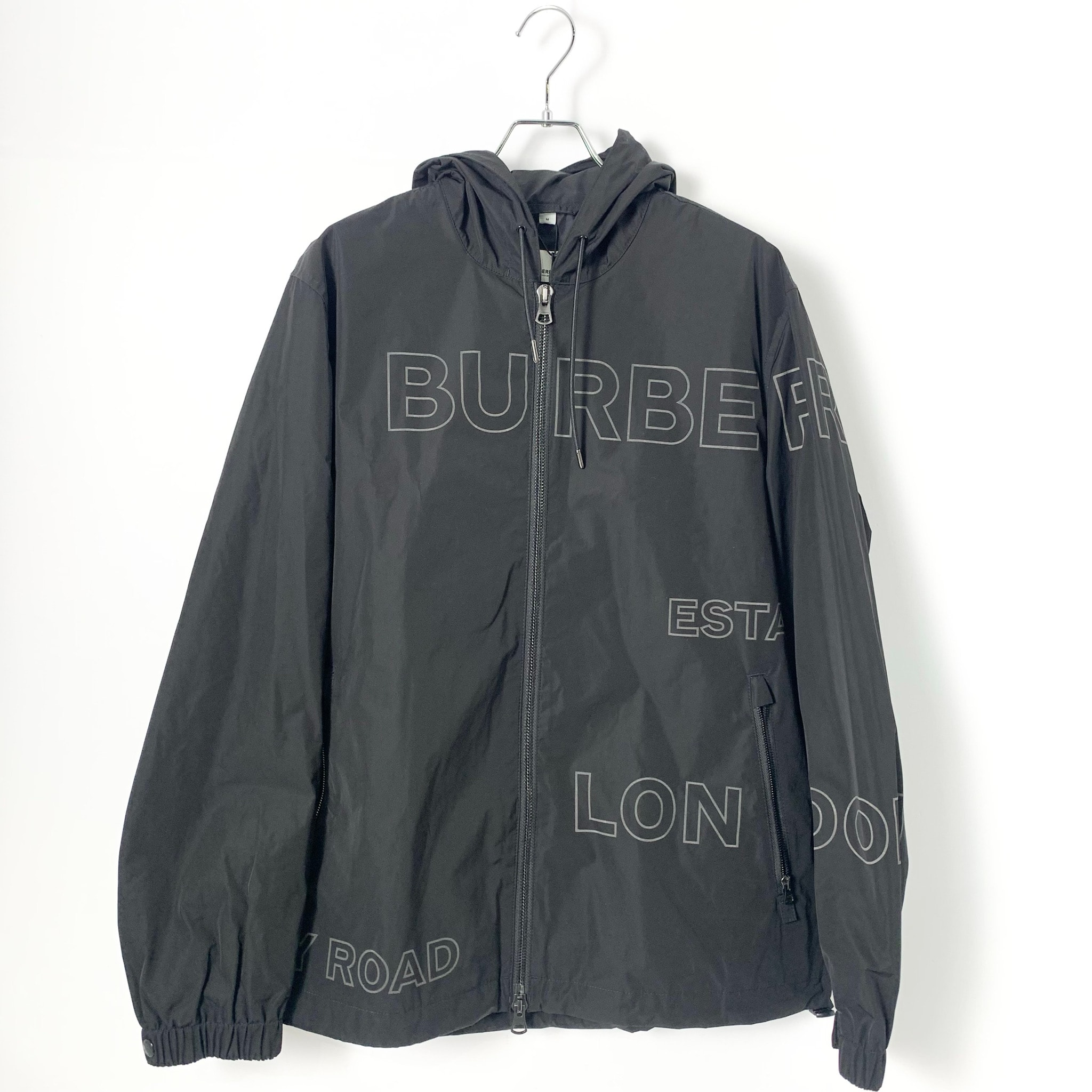 BURBERRY Horseferry Print Cotton Hoodie "Black"