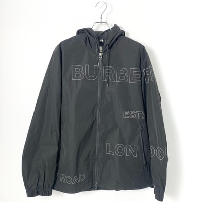BURBERRY Horseferry Print Cotton Hoodie "Black"