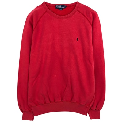 古着 ラルフローレン Ralph Lauren POLO by Ralph Lauren ワンポイントロゴスウェットシャツ トレーナー メンズM相当/eaa630515