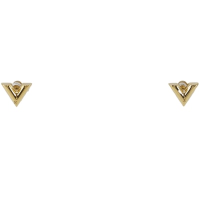 Louis Vuitton Essential V Stud Earrings "Gold"