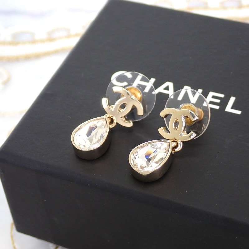 シャネル CHANEL CCドロップスウィングピアス【中古】【Aランク】
