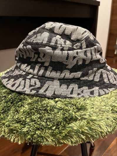 Supreme Fat Tip Jacquard Denim Crusher "Black"