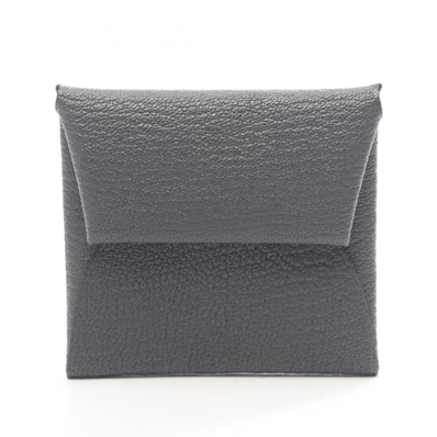 エルメス HERMES バスティア グリミスティ コインケース 財布 シェーブル シェーブル レディース グレー系 【中古】