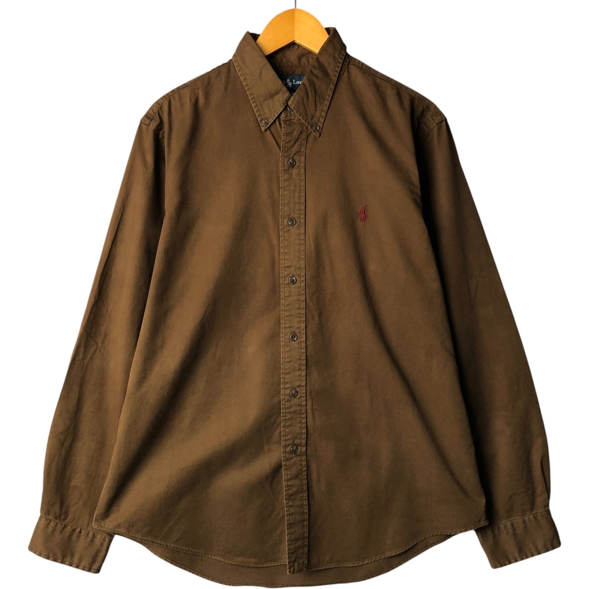 古着 ラルフローレン Ralph Lauren CUSTOM FIT 長袖 ボタンダウンシャツ メンズL相当/eaa568420