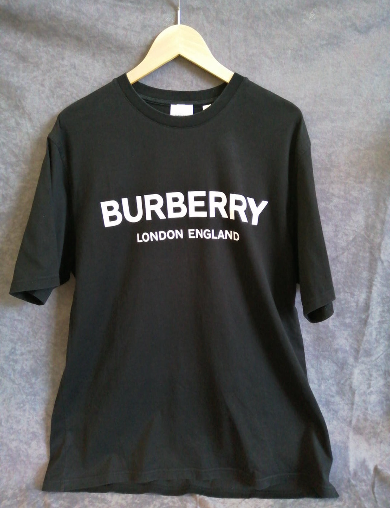 Burberry Men's Logo Print Cotton T-Shirt "Black"