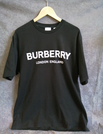 Burberry Men's Logo Print Cotton T-Shirt "Black"
