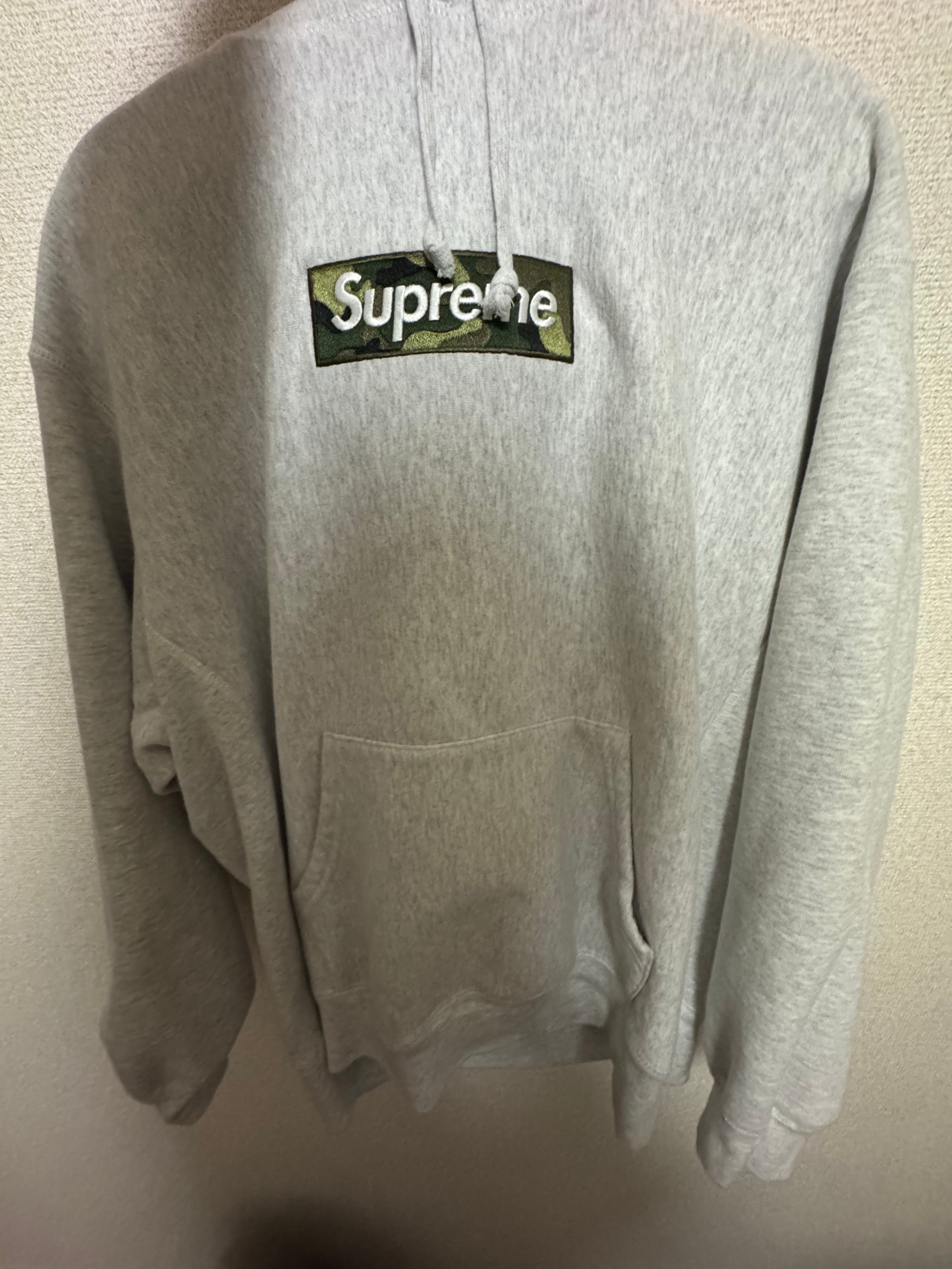 Supreme Box Logo Hooded Sweatshirt "Ash Grey" (23FW)
