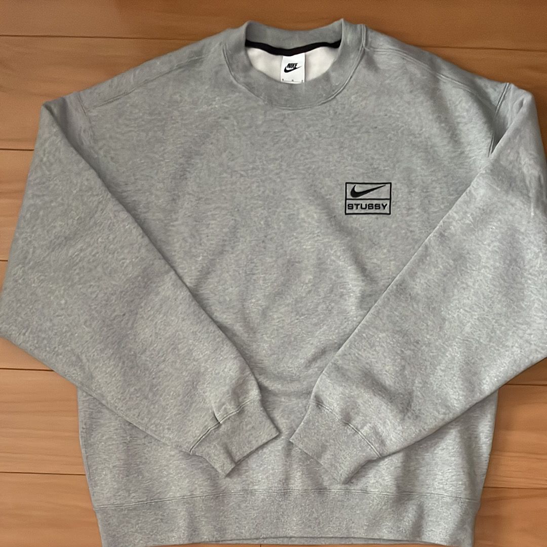 Stussy x Nike Fleece Crew (US Size) "Grey" DO9337-063